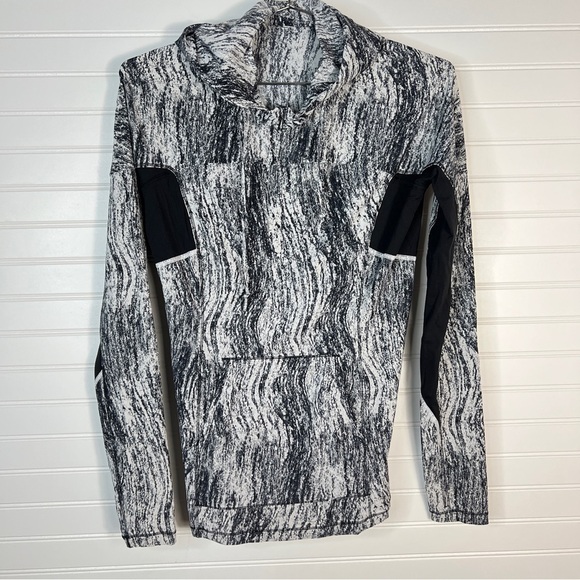 Lululemon Women’s Runbeam Hoodie In Texture Twist White Black *No Size Dot sz 6 - Picture 1 of 11